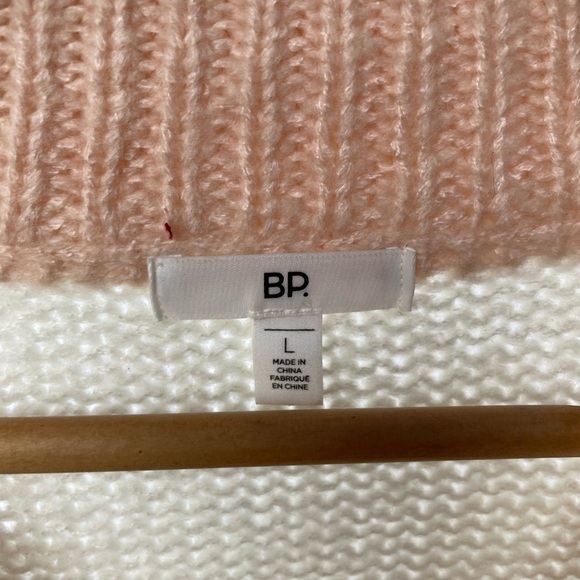 BP. Color Block Stripe Crew Neck Sweater in Multi Size Large - Picture 5 of 6